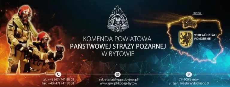 Pożar restauracji przy ul. Wolności w Bytowie – interwencja straży pożarnej
