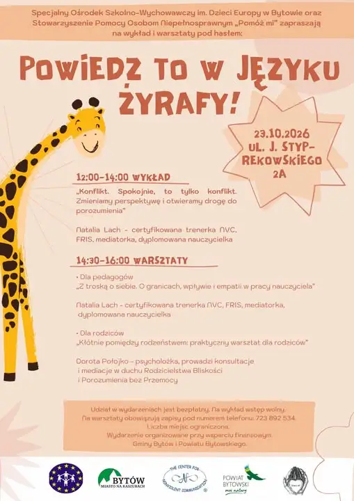 Bytów: wykład i warsztaty o komunikacji i konflikcie już 23 października