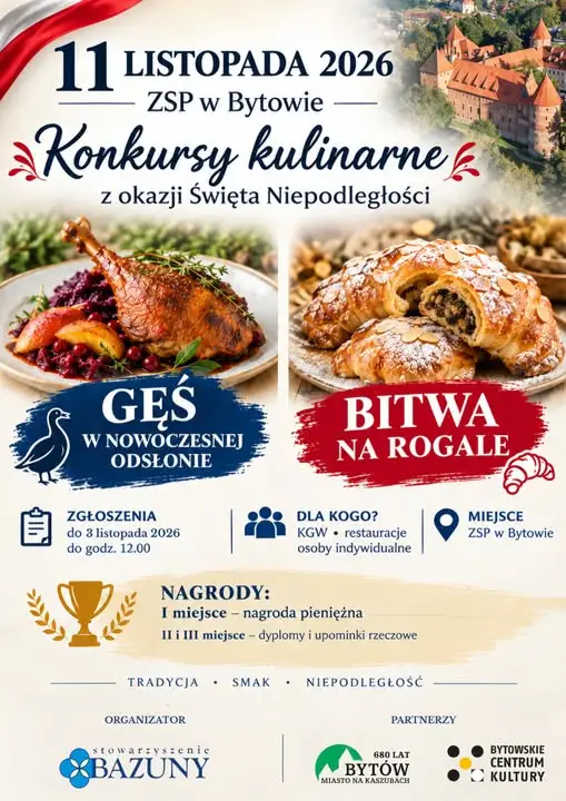Kulinarne konkursy na 11 listopada w Bytowie – zgłoszenia do 3 listopada