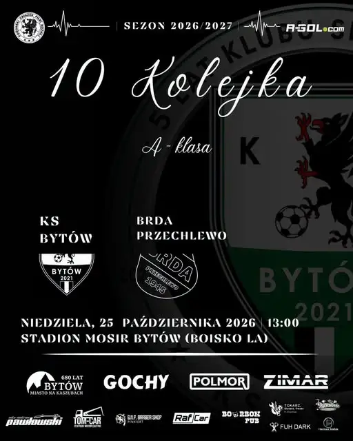 LKS Brda Przechlewo zmierzy się z KS Bytów na stadionie lekkoatletycznym